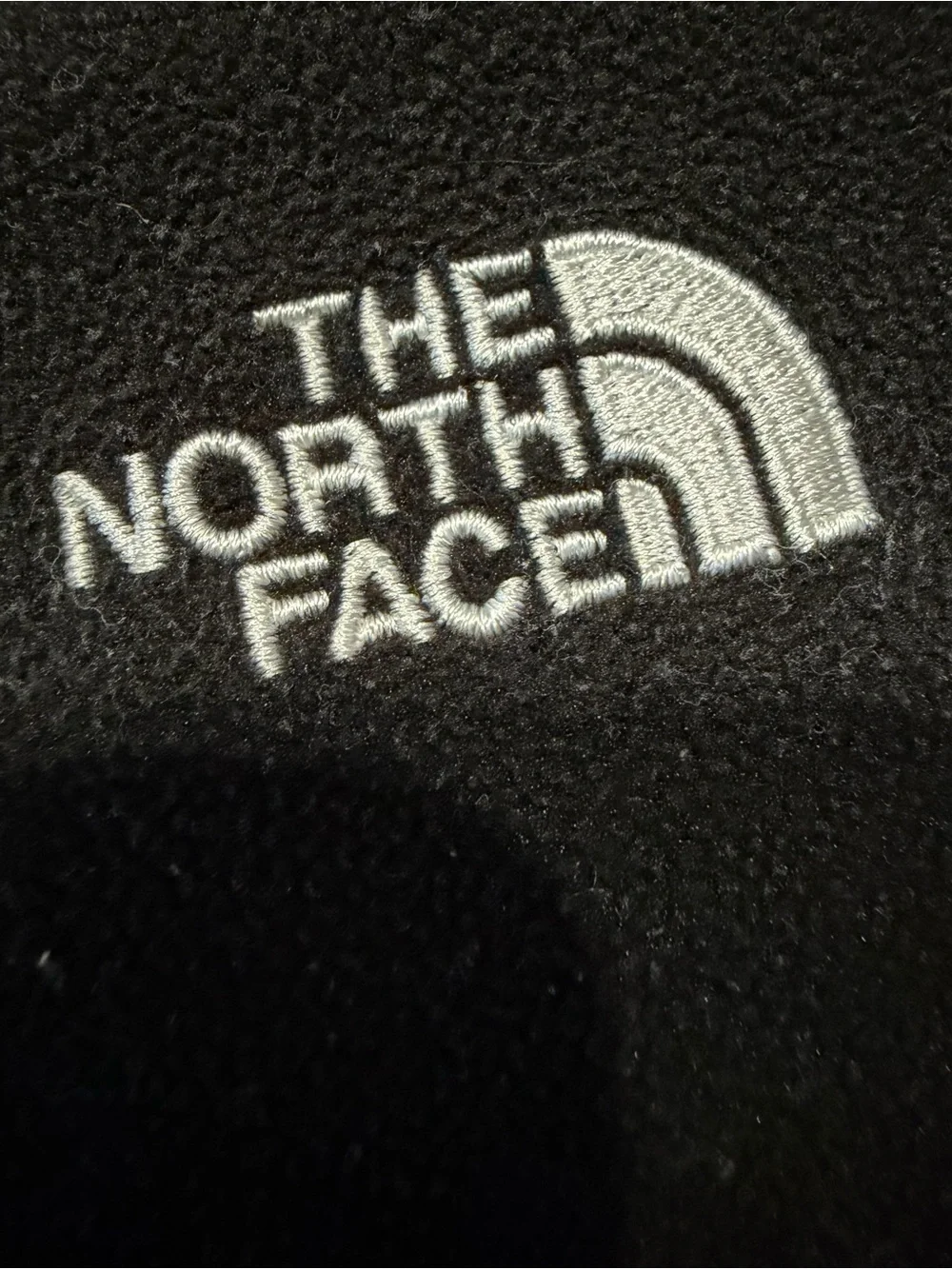 The North Face Black Fleece with White Logo